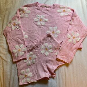 Daisy knit loungewear set